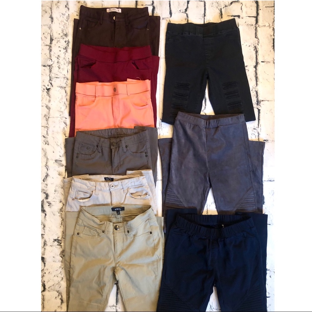 Lot of 9 pairs of Small Pants